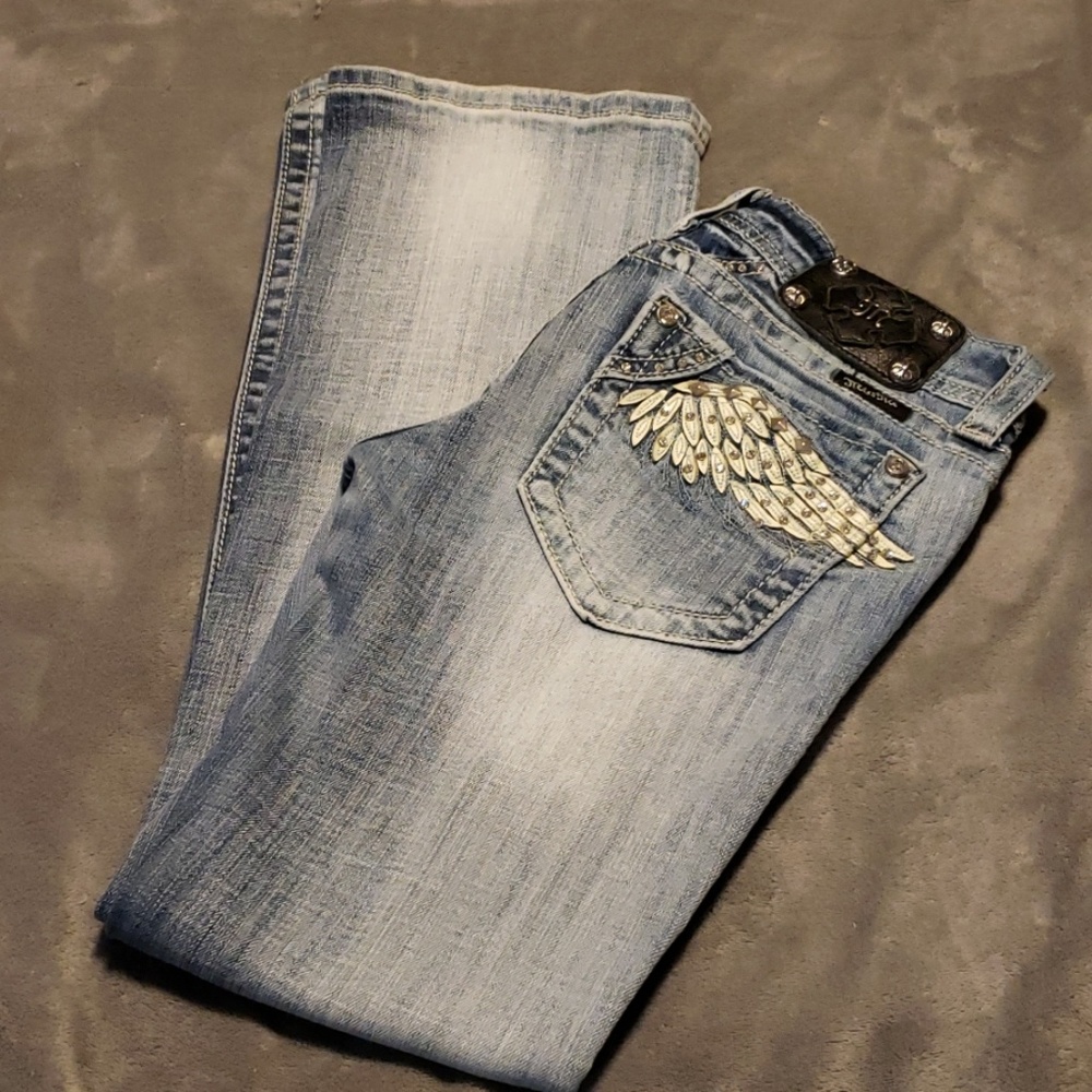 Miss Me angelwing bootcut jeans - Picture 2 of 6